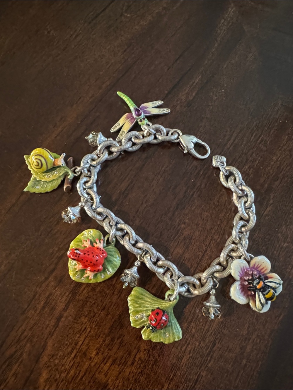 🐞 BRIGHTON “Pond Marvel” Charm Bracelet - Retired - Picture 7 of 12